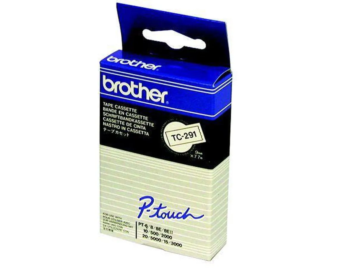 Brother TZES631 Lamineerband 12mm x 8m - Zwart/Geel - afbeelding 6 van 6