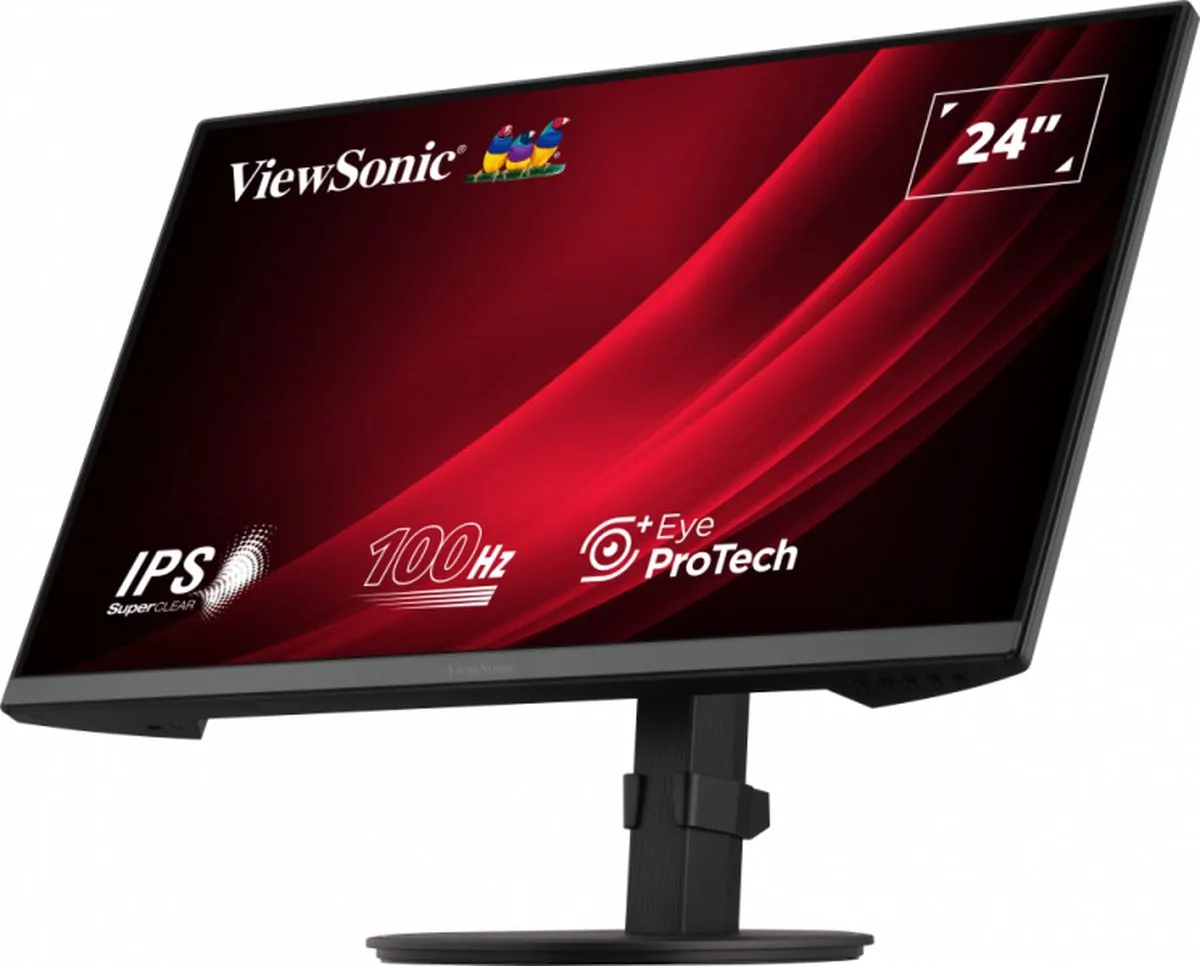 ViewSonic VG2408A-MHD 23.8" 4K IPS Monitor 100Hz - Zwart