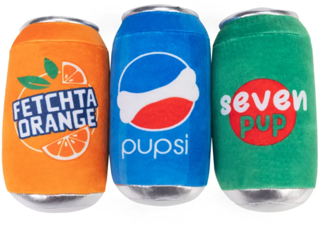 Beeztees Soda Pluche Hondenspeelgoed - Assorti - 15x15x7cm