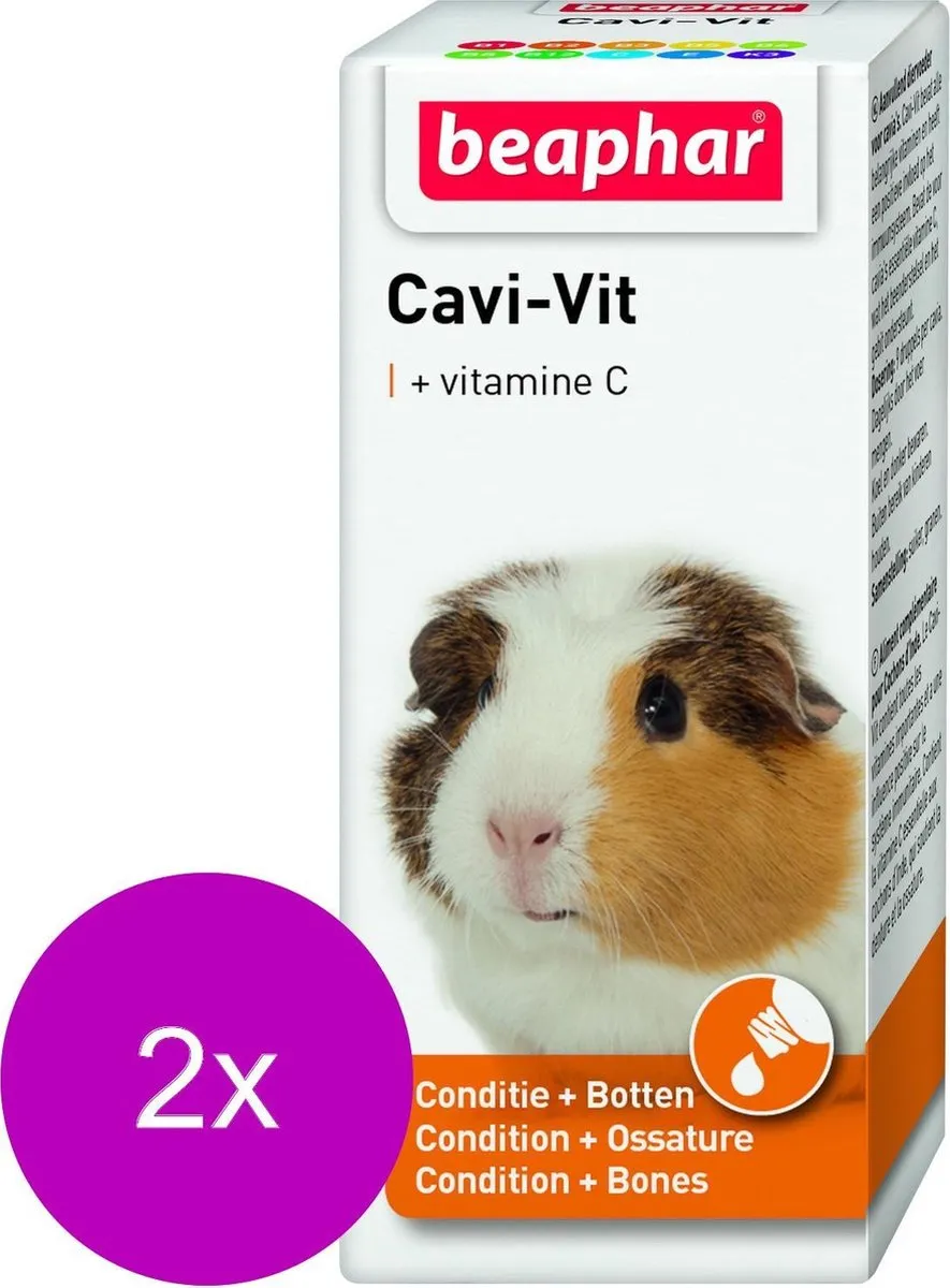 Beaphar CaviVit Vitaminen voor Cavia 2x20ml