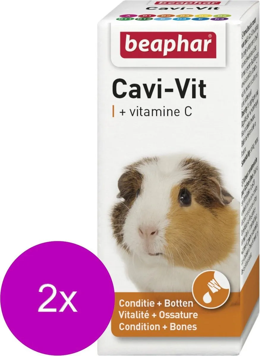 Beaphar CaviVit Vitaminen voor Cavia 2x20ml