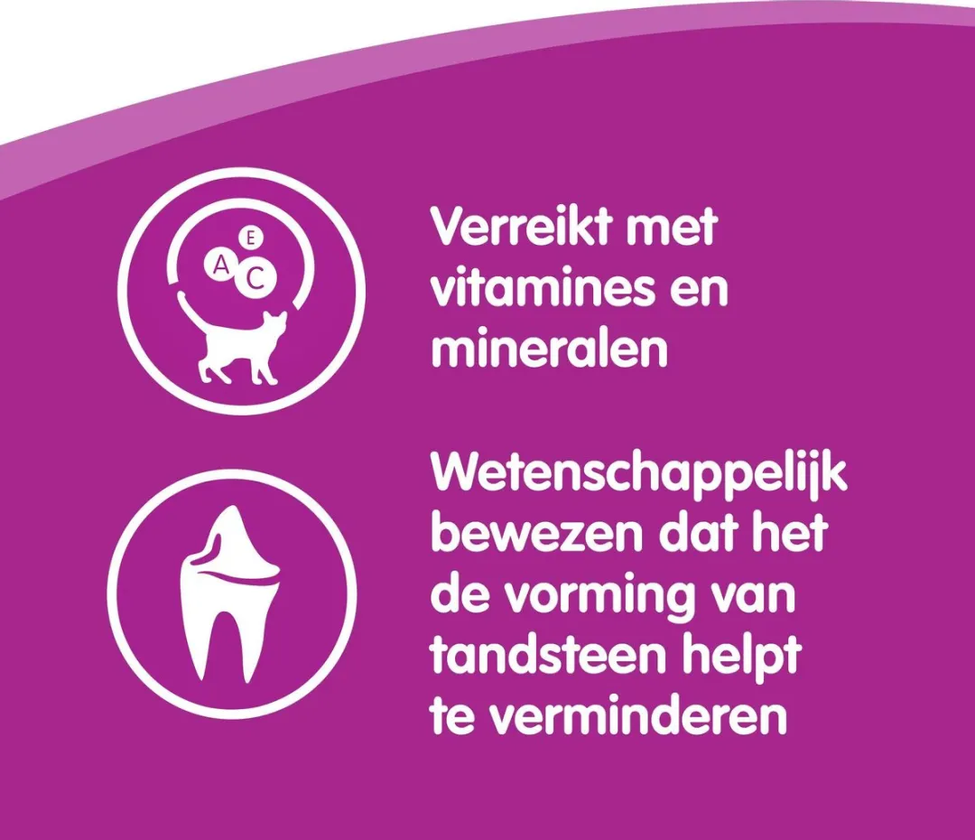 Whiskas Dentabites Kip Kattensnoepjes - 8x40g - afbeelding 6 van 6