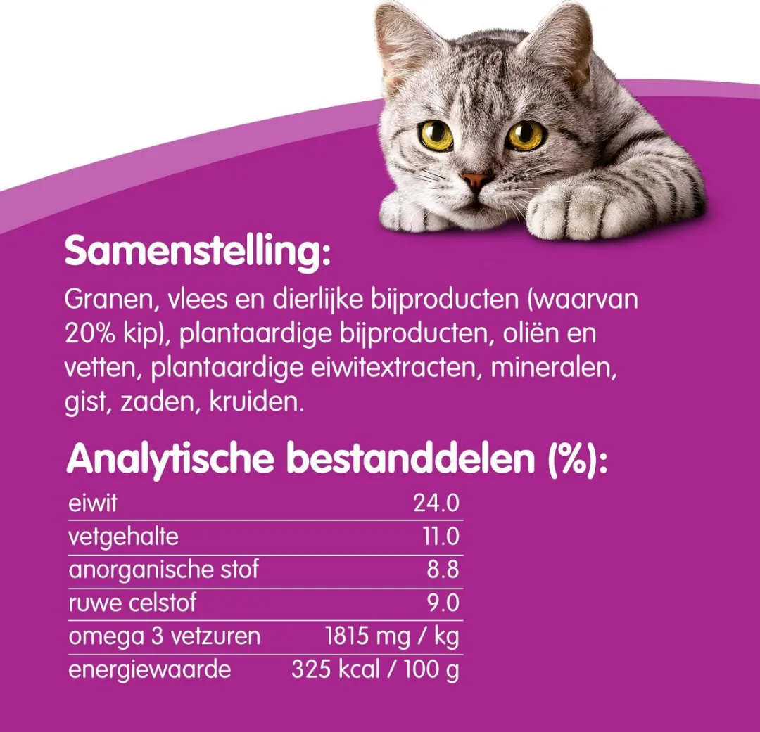 Whiskas Dentabites Kip Kattensnoepjes - 8x40g
