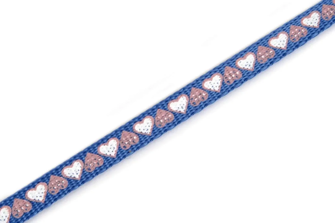 Beeztees Hearts Kittentuigje Blauw 120cm