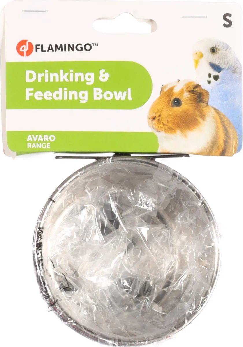 Flamingo Avaro Eet- en drinkpot Moer 10cm - 290ml - Rood/Zwart