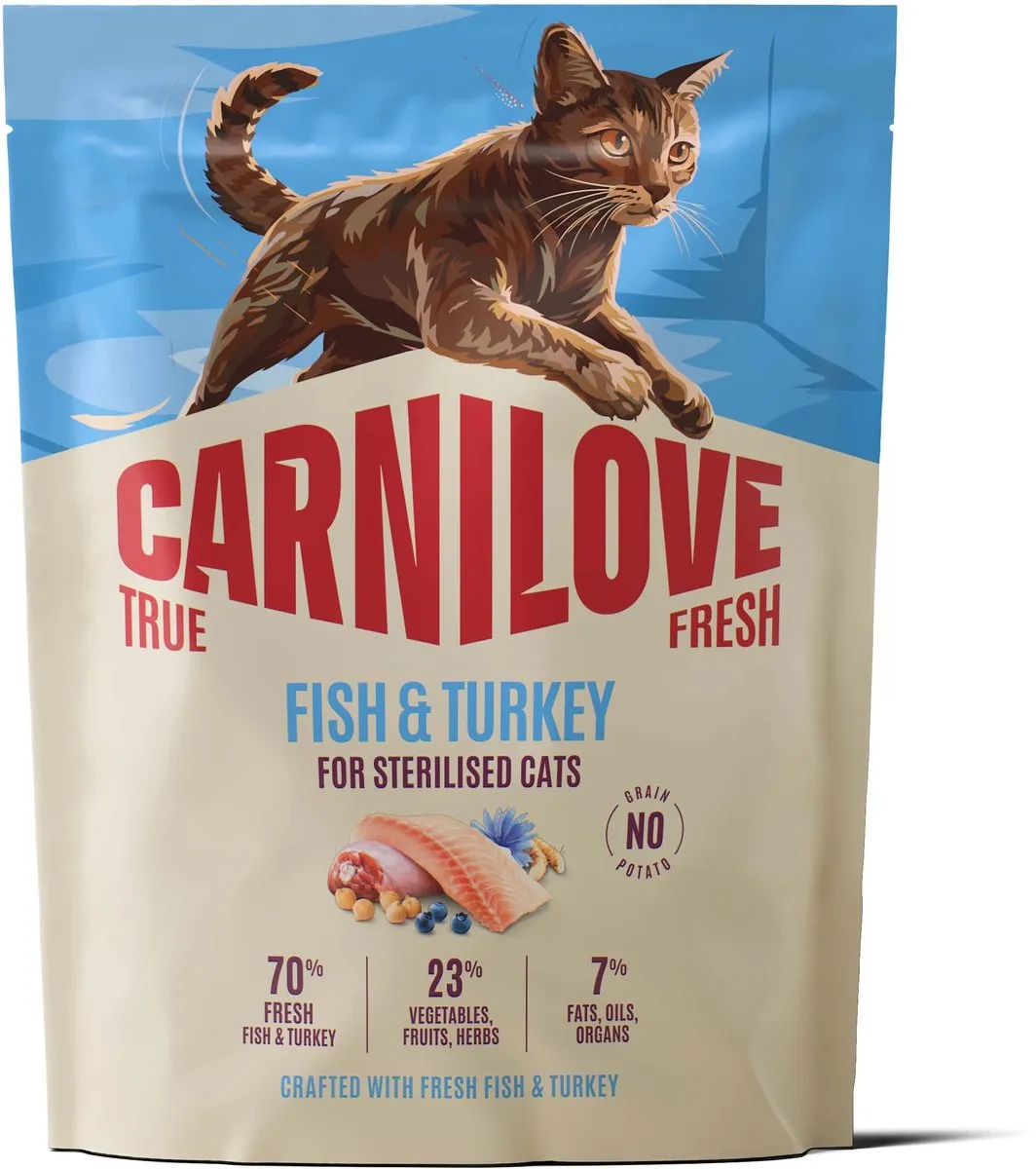 Carnilove True Fresh Kattenvoer Droog Voer Vis & Kalkoen 400g