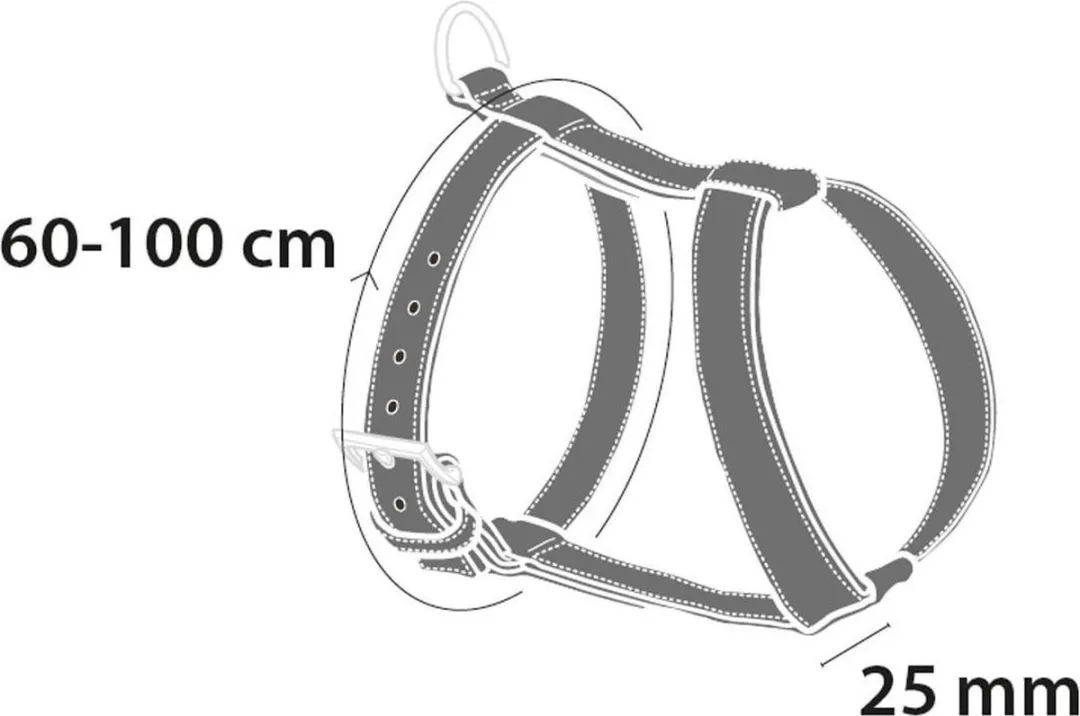 Flamingo Hondentuig Autoveiligheid XL 60-100cm - Zwart