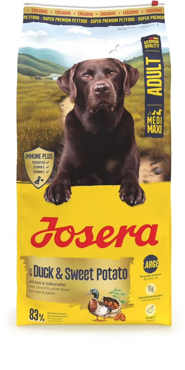 Josera Medium Maxi Adult Eend & Zoete Aardappel 12,5 kg