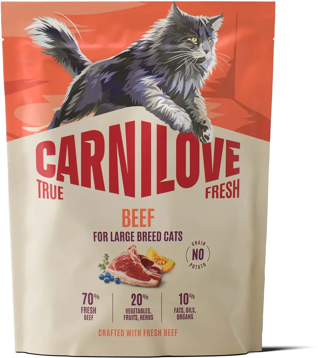 Carnilove True Fresh Kattenvoer Rund Adult Large Breeds 400g