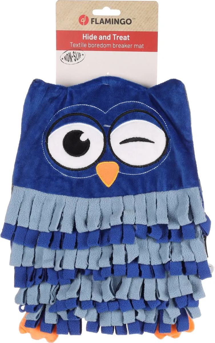 Flamingo Plinkie Snuffelmat Honden - Blauw 27x33x2,5cm