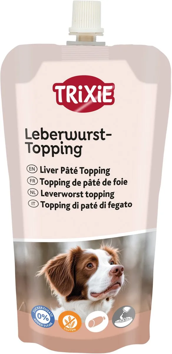 Trixie Leverworst Topping Glutenvrij Hondenvoer 300ml