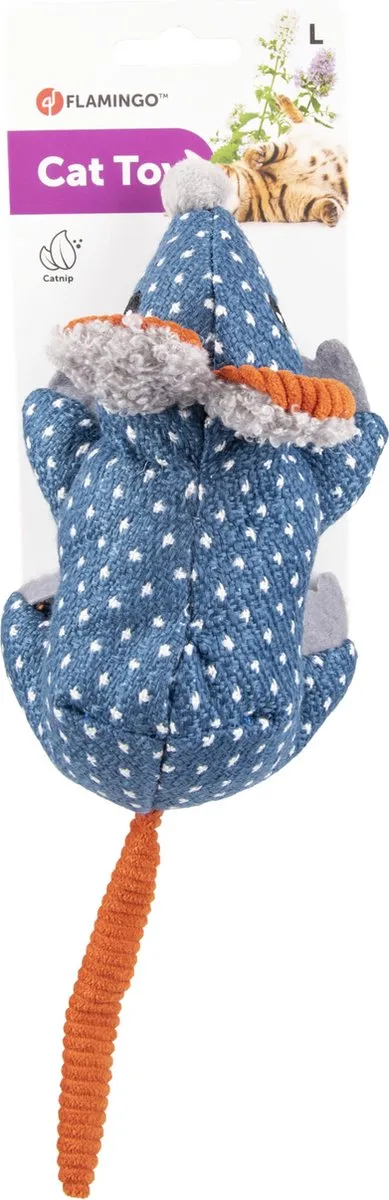 Flamingo Floera Ps Blauwe Kattenmuis - 27cm