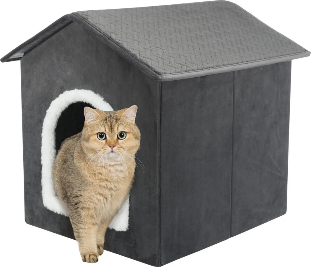 Trixie Huisdierengrot Livia Dierenmand - 38x41x44cm - Grijs/Wit - afbeelding 5 van 6