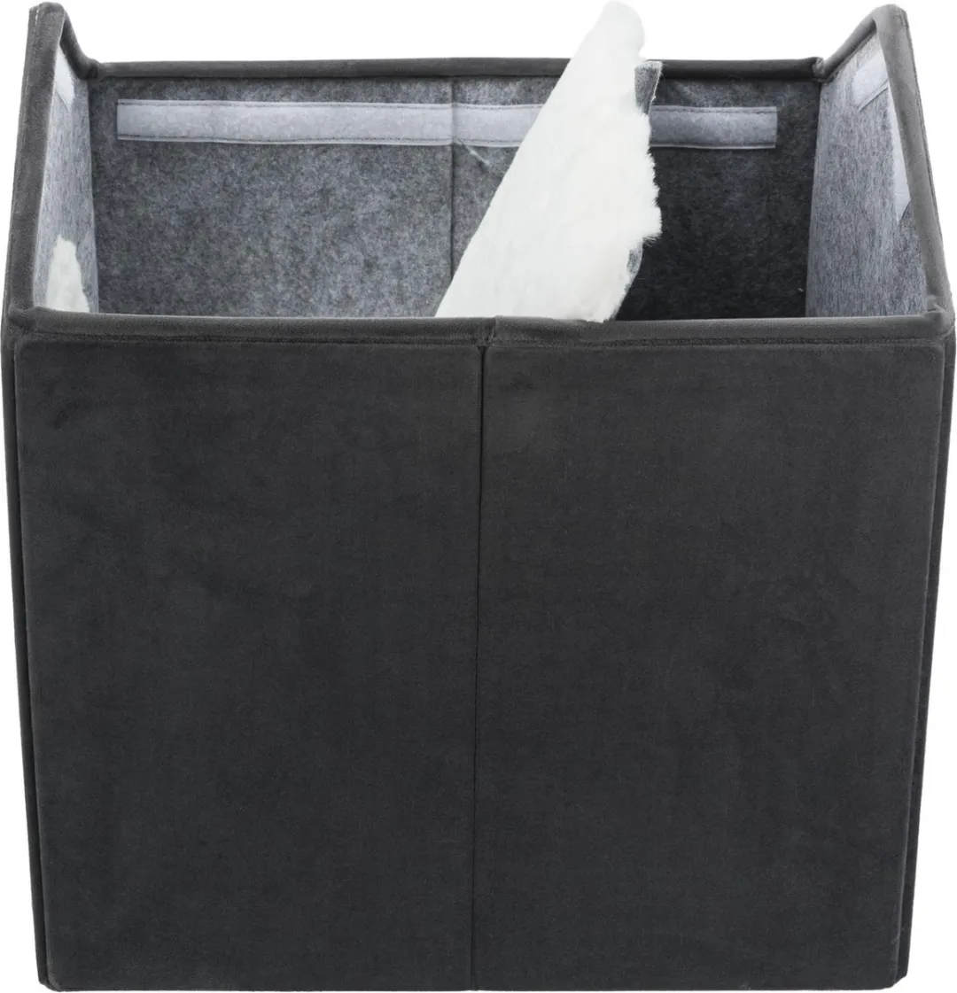 Trixie Huisdierengrot Livia Dierenmand - 38x41x44cm - Grijs/Wit - afbeelding 3 van 6