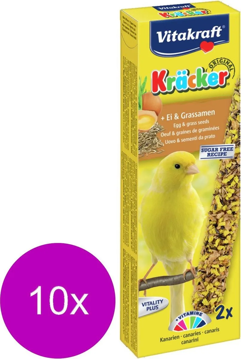Vitakraft Kanarie Kracker Ei 2-in-1 - 10 Stuks
