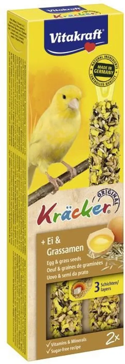 Vitakraft Kanarie Kracker Ei 2-in-1 - 10 Stuks