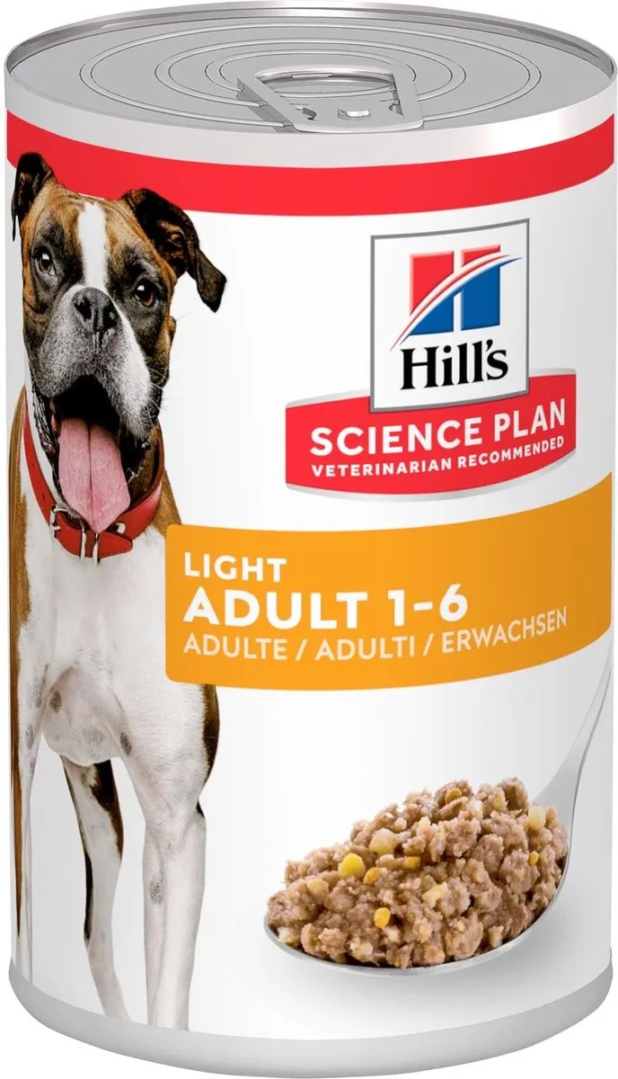Hill's Science Plan Light Adult Natvoer Hond
