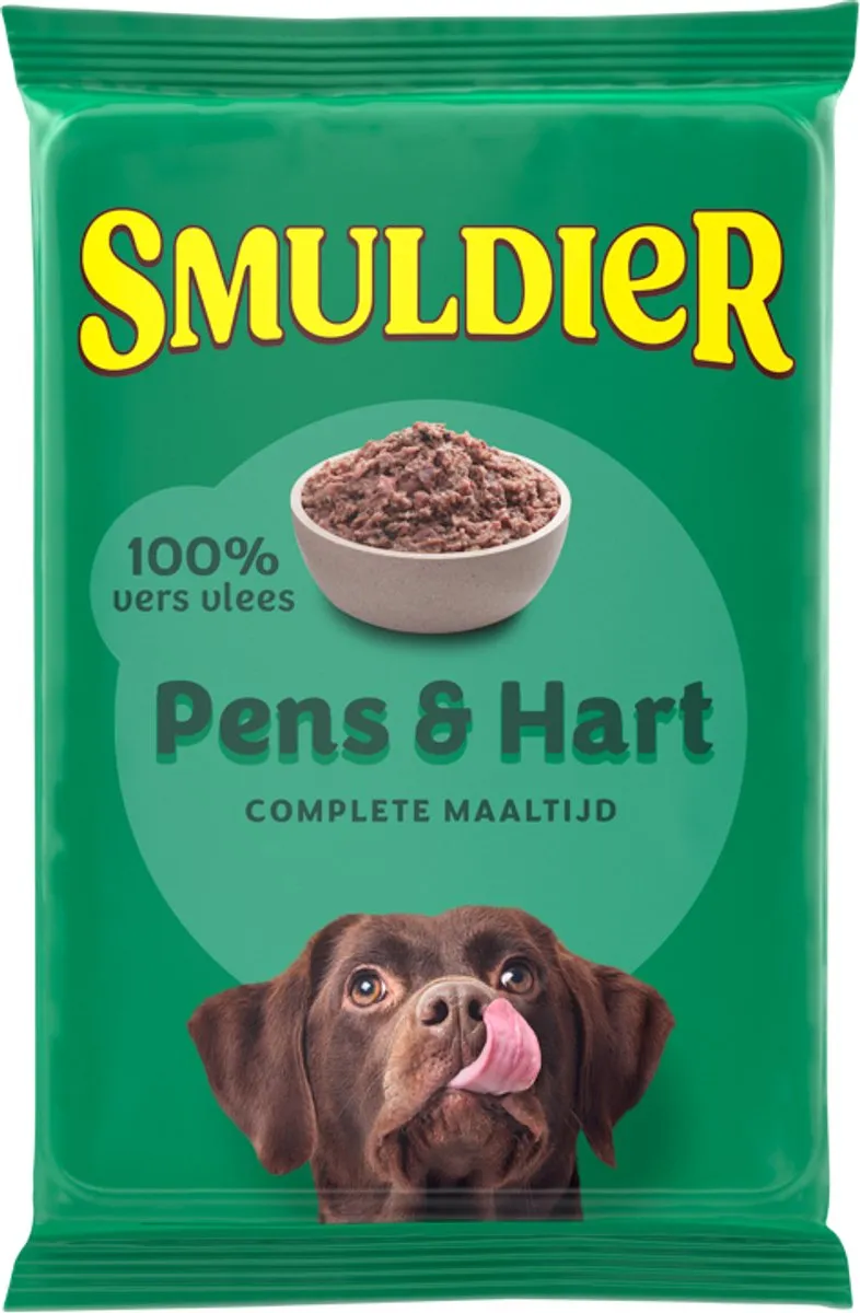 Smuldier Pens&Hart Diepvries Hondenvoer