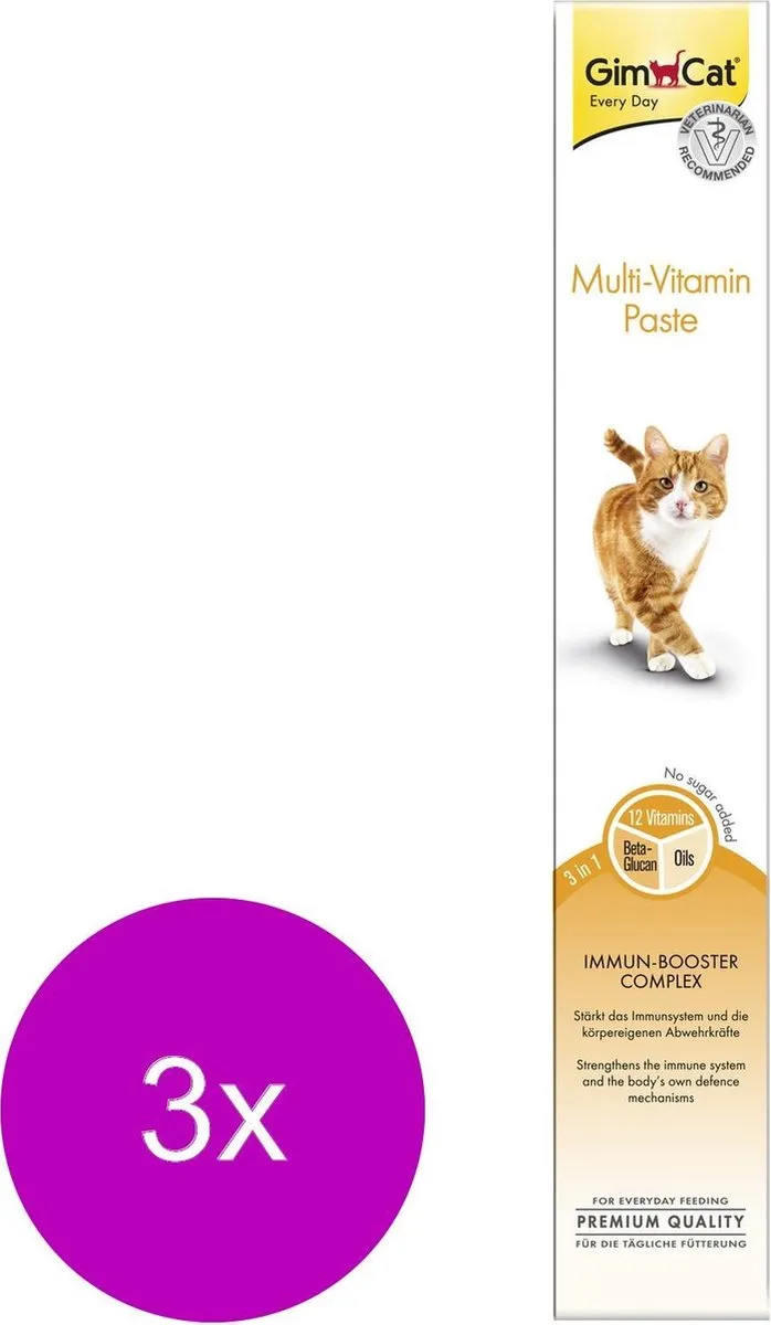 GimCat Multi-Vitamin Pasta - 3x100g