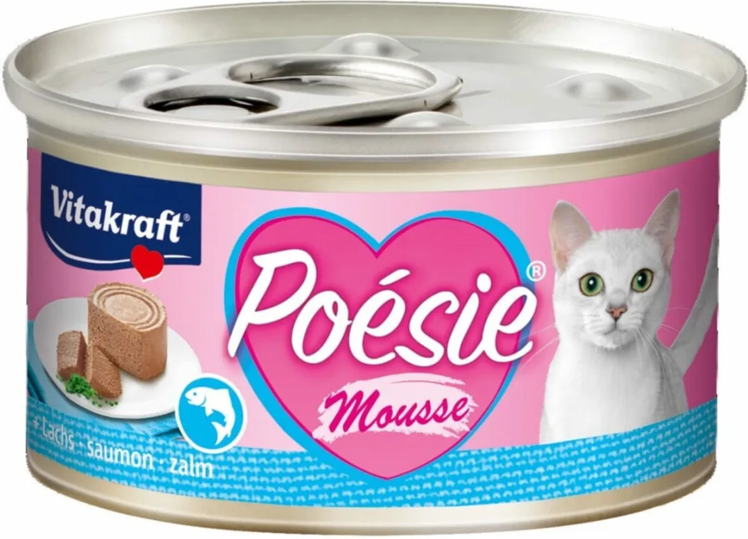 Vitakraft Poesie Zalm Kat Natvoer - 12x85g