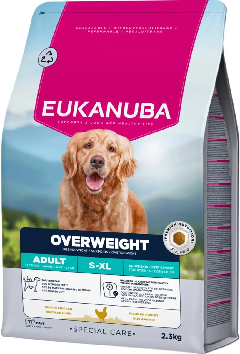 Eukanuba Special Care Adult Overweight Hondenvoer Droog 2,3kg