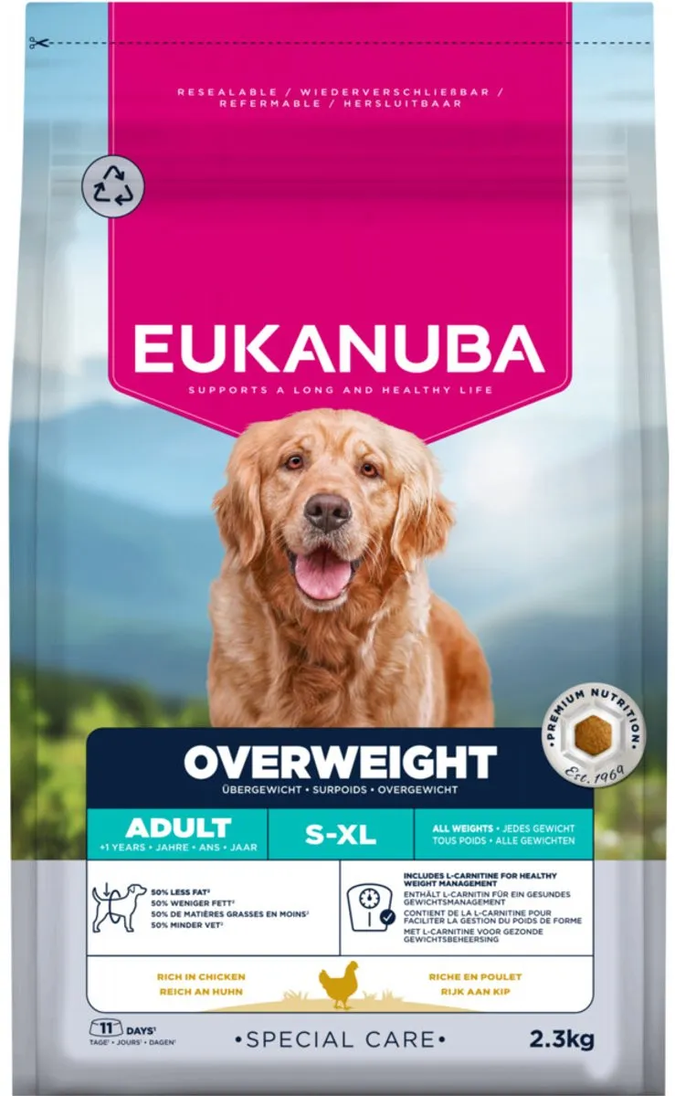 Eukanuba Special Care Adult Overweight Hondenvoer Droog 2,3kg