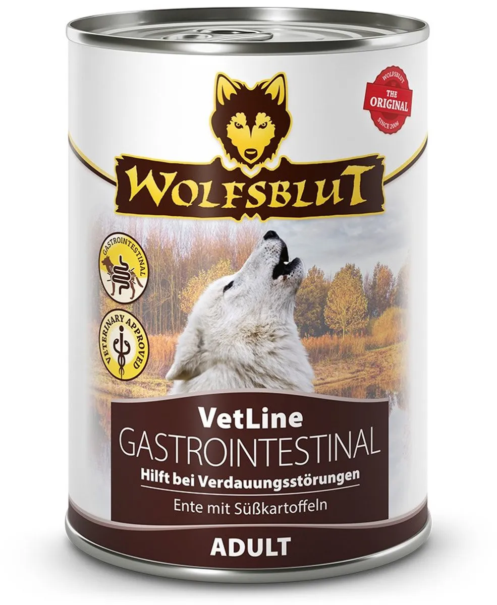 Wolfsblut VetLine Natvoer Honden Gastro-intestinaal Eend 12 Stuks