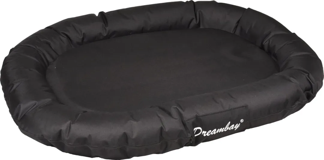 Flamingo Dreambay Hondenmand Ovaal Zwart 120x90x16cm