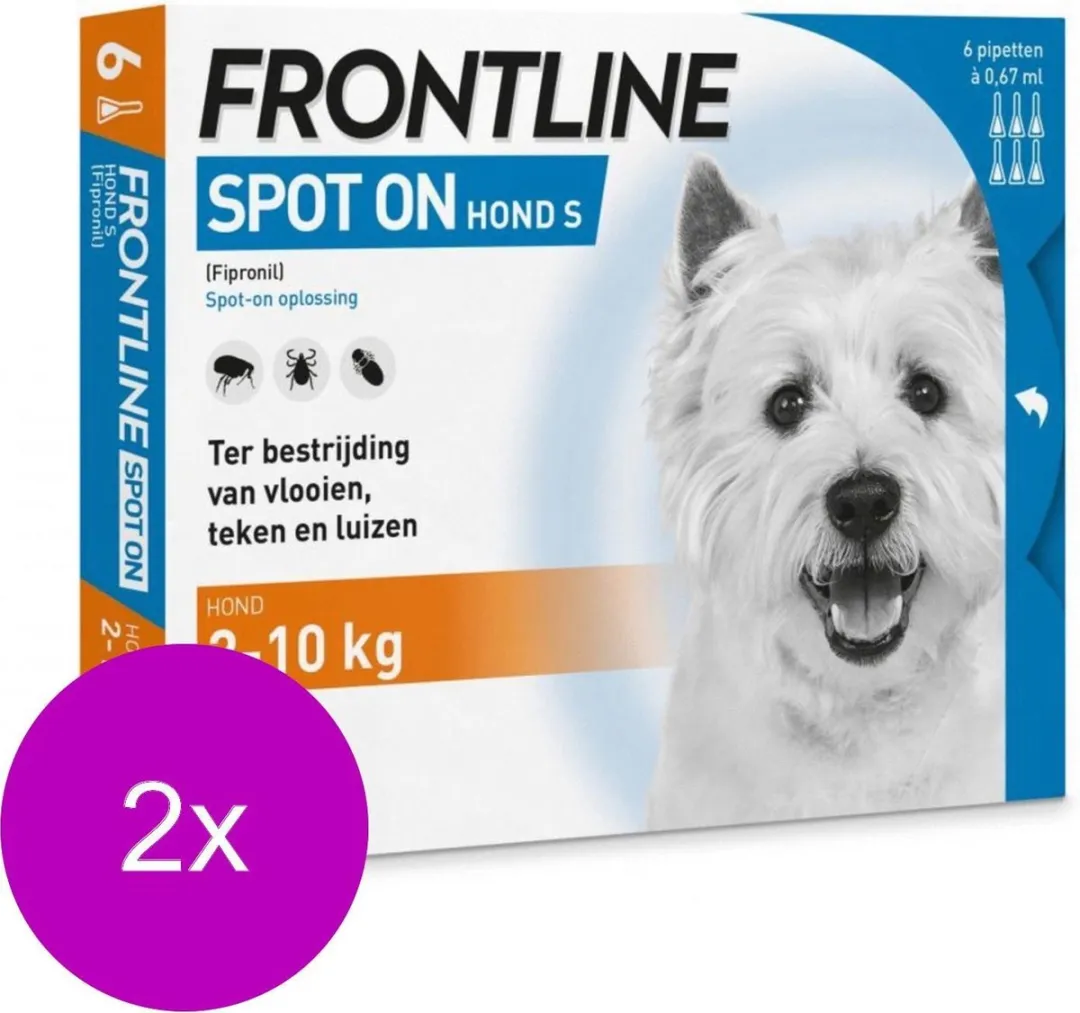 Frontline Spot On 1 - Anti Vlooien/Teken 24 Stuks