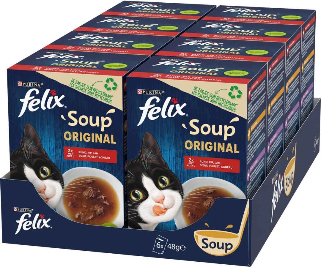 Felix Soup Vlees Selectie Kattenvoer Natvoer