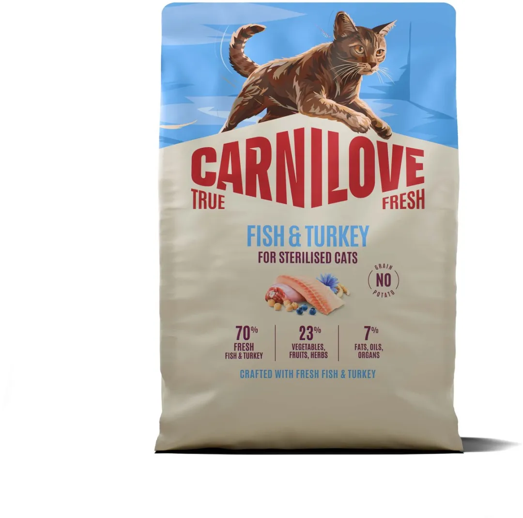 Carnilove True Fresh Kat Voer Droogvoer Vis & Kalkoen 2kg
