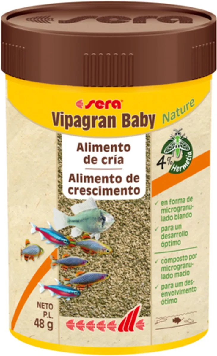 Sera Vipagran Baby 50ml - Voerpoeder voor alle visformaten - afbeelding 6 van 6
