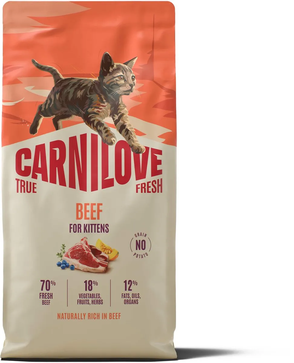 Carnilove True Fresh Kattenvoer Droog Rund 6 kg