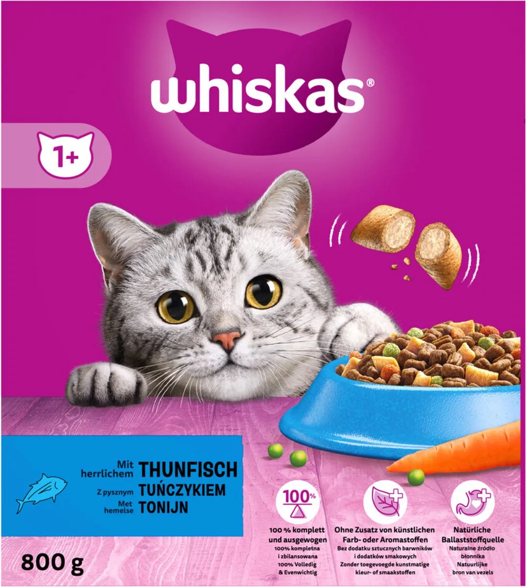 Whiskas Brokjes Adult Tonijn 800g