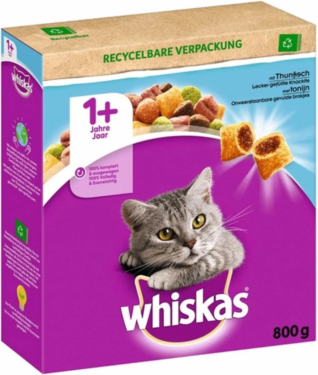 Whiskas Brokjes Adult Tonijn 800g