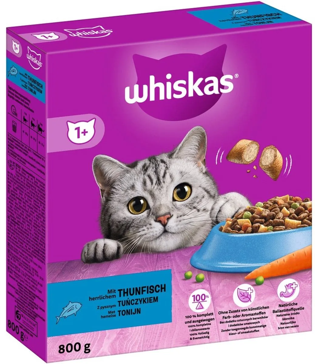 Whiskas Brokjes Adult Tonijn 800g