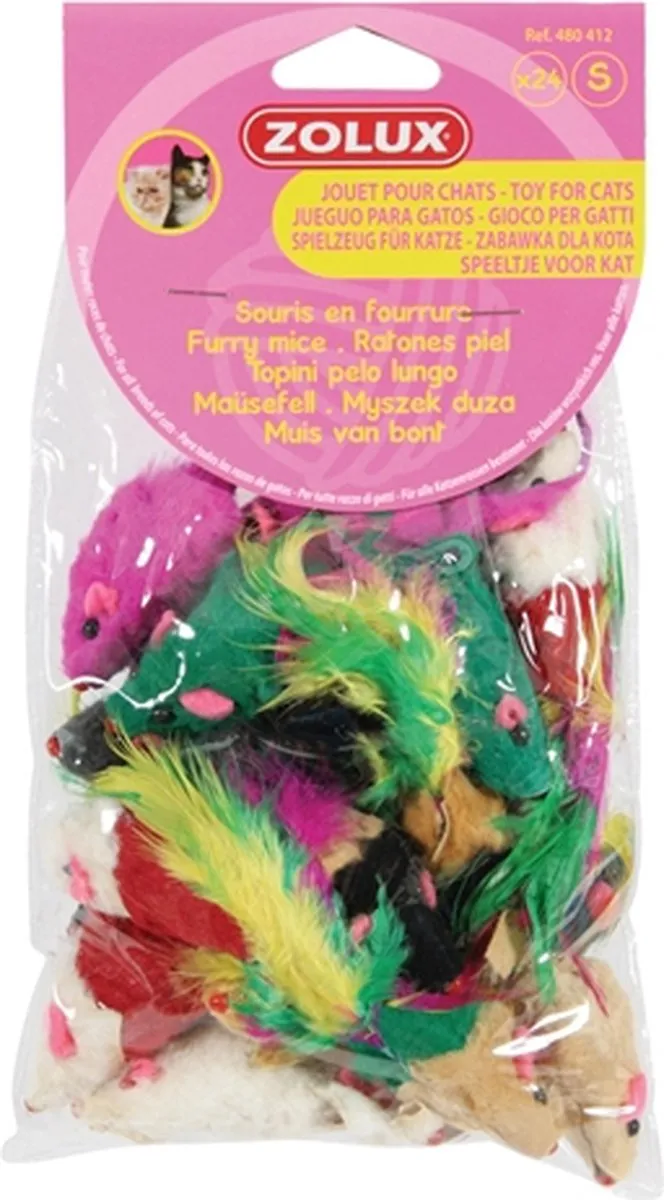 Zolux Kattenspeelgoed Bontmuisjes - Blauw