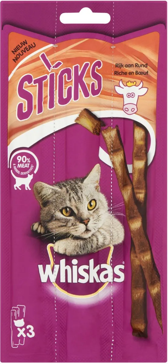 Whiskas Sticks Rund - 3 Stuks
