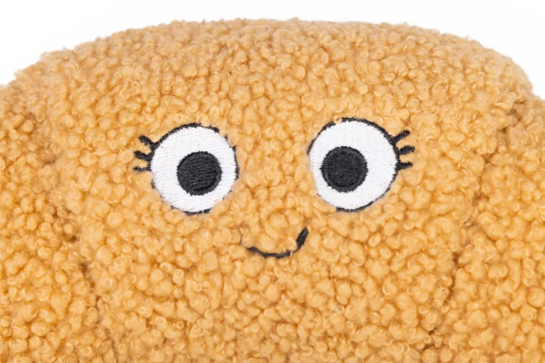 Beeztees Croissant Flaky Pluche Hondenspeelgoed - 3 Stuks