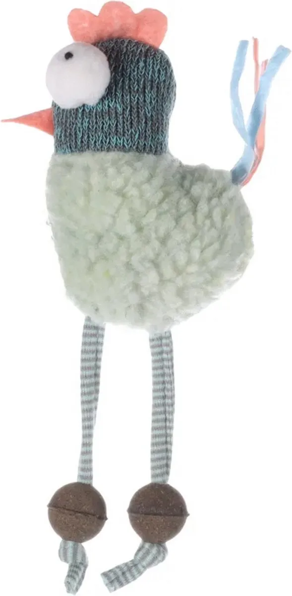 Flamingo Quinty Vogel Kattenspeelgoed 20x11cm - Blauw