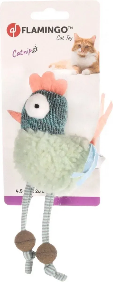 Flamingo Quinty Vogel Kattenspeelgoed 20x11cm