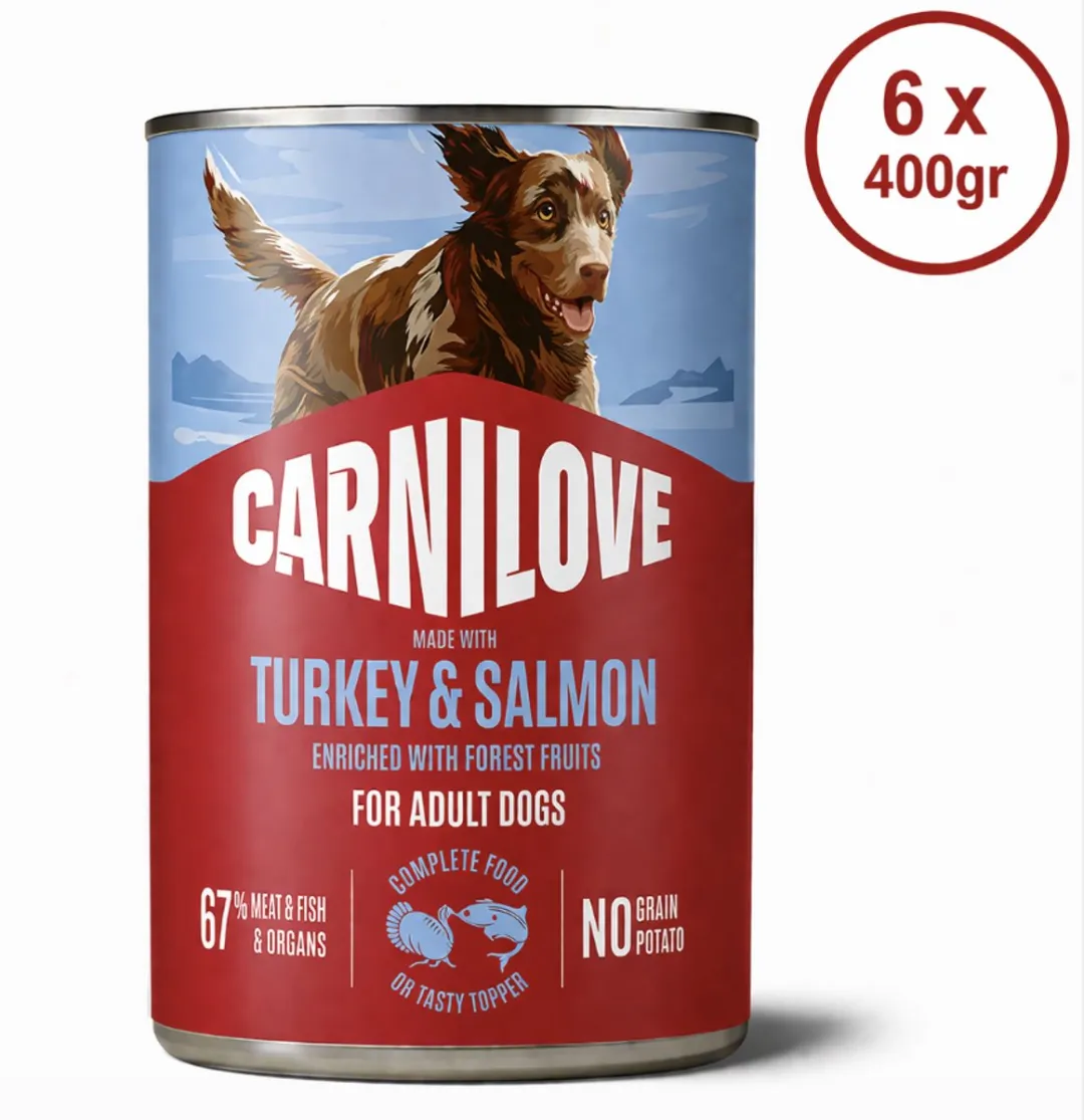 Carnilove Dog Blik Paté Zalm & Kalkoen 2,4kg