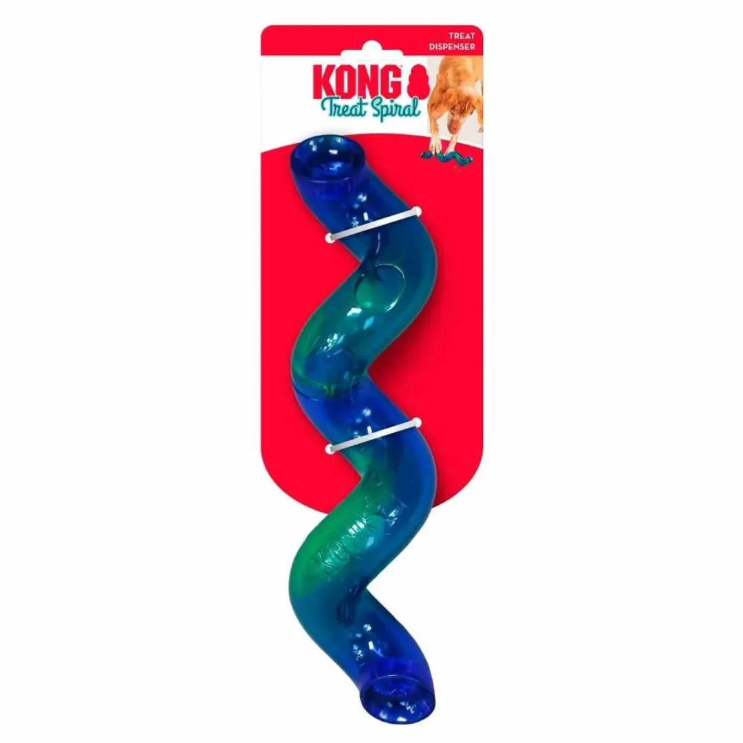 KONG Treat Spiral Stick Small - Groen/Blauw