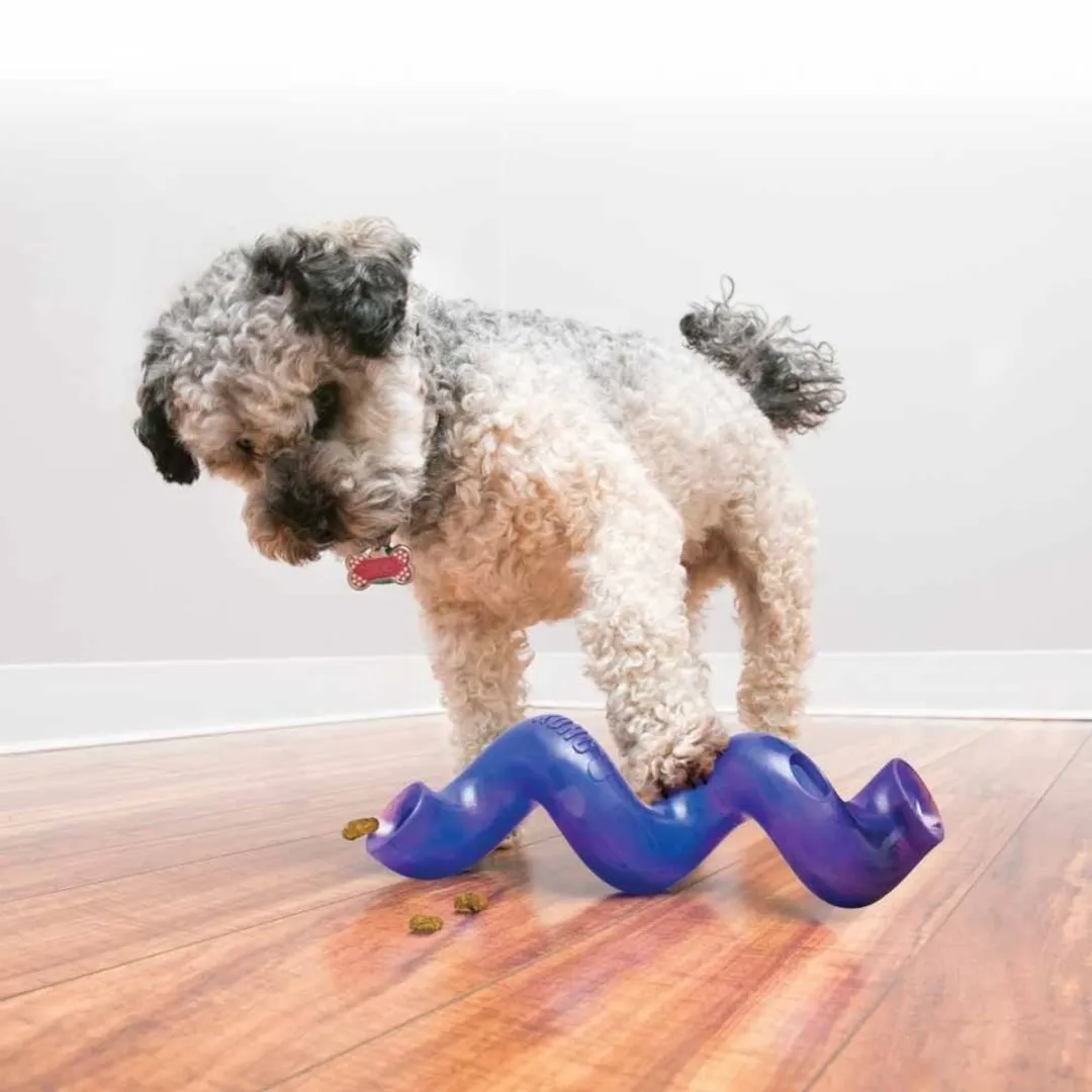 KONG Treat Spiral Stick Small - Groen/Blauw