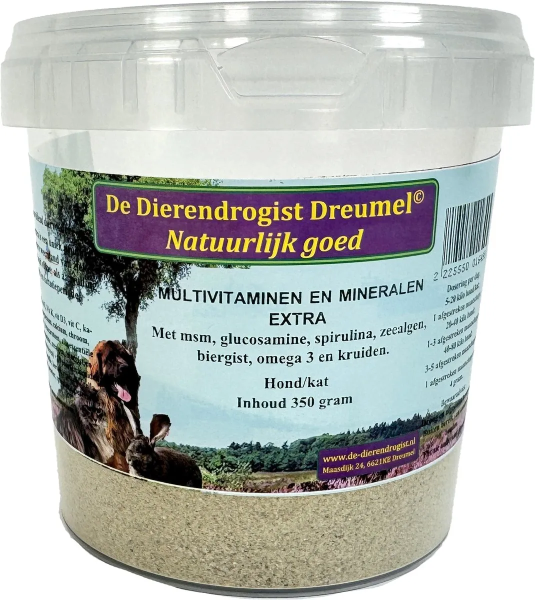 Dierendrogist Multivitaminen Honden Katten 350g