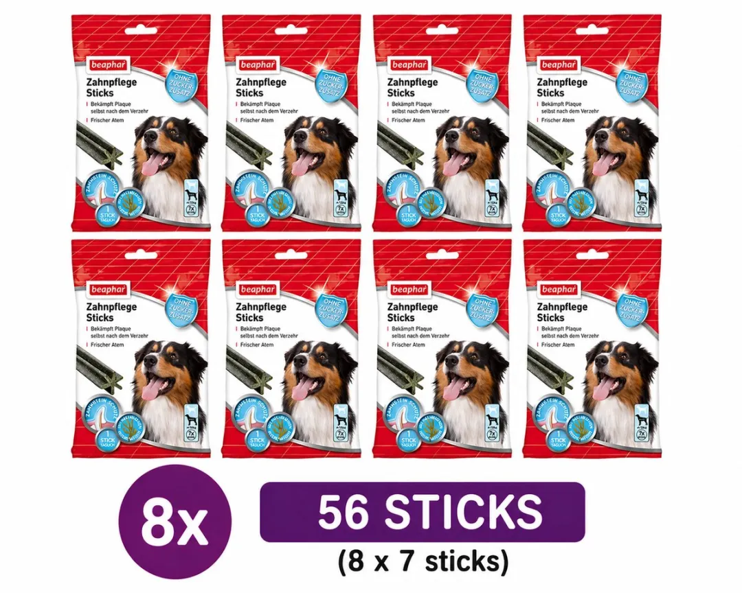 Beaphar Dentastix Medium/Groot 56 Stuks (8x7)