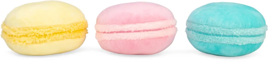 Beeztees Macaron Mimi Pluche Hondenspeelgoed - Assorti - 10 Stuks