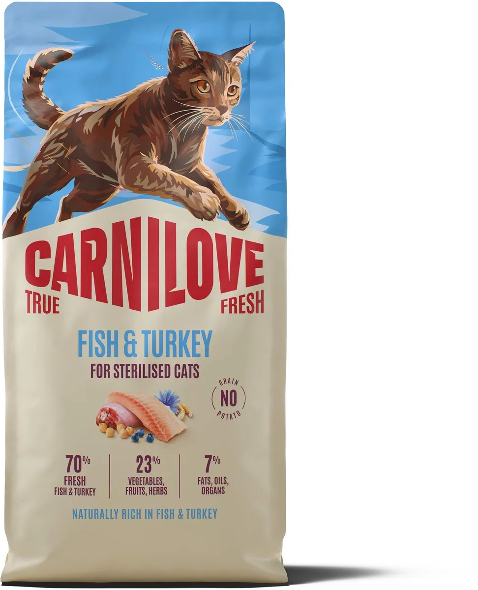 Carnilove True Fresh Kattenvoer Droog Vis & Kalkoen 6kg