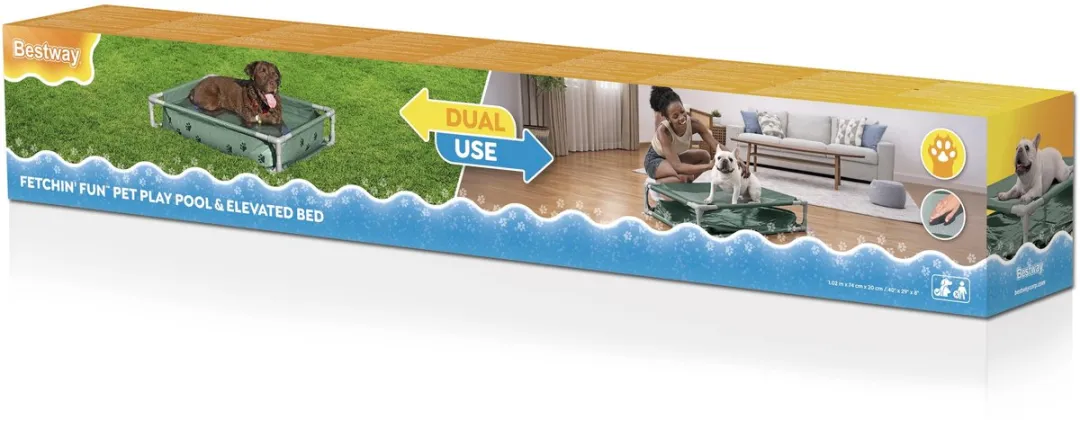 Bestway Fetchin' Fun Speelbad en Bed - Groen - afbeelding 4 van 6