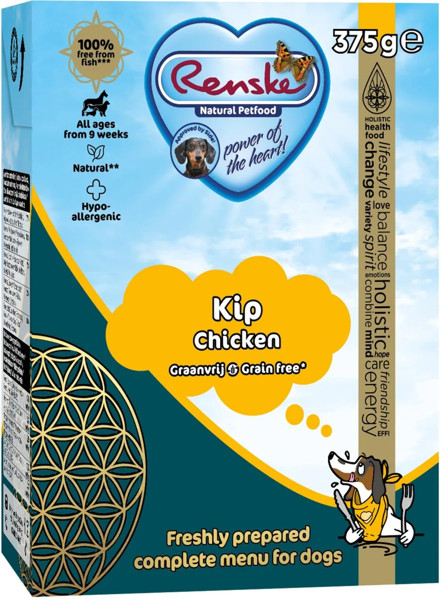 Renske Vers Graanvrij Hondenvoer Kip 375g
